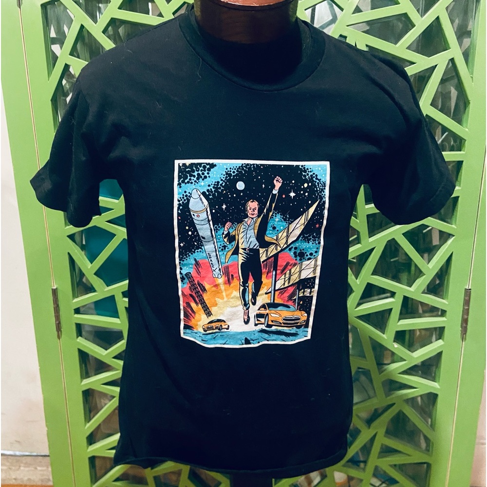 American Apparel Elon Musk Superhero 🦸🏻‍♂️ T-shirt
